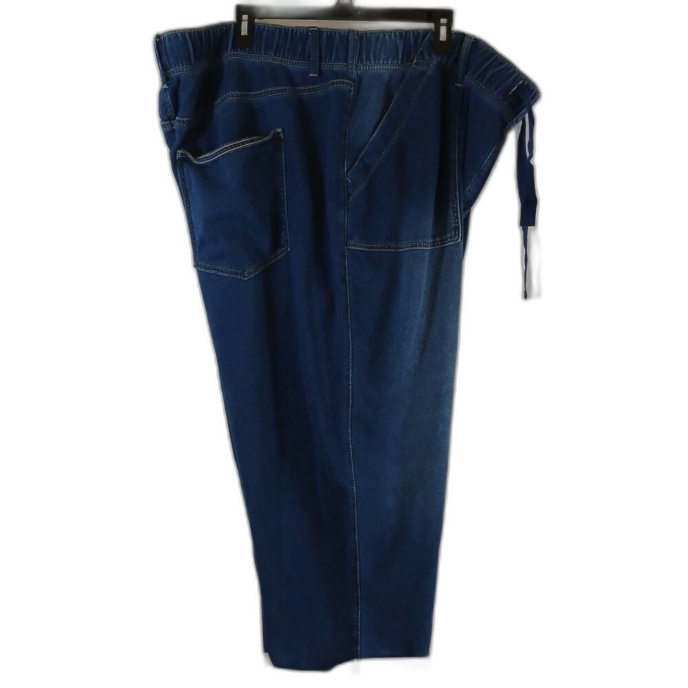 Lane Bryant Denim Capries Drawstring Cuffdark Wash‎  NWT SZ 26